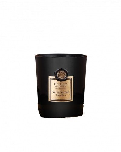 Collines de Provence Kerze schwarze Rose 360g