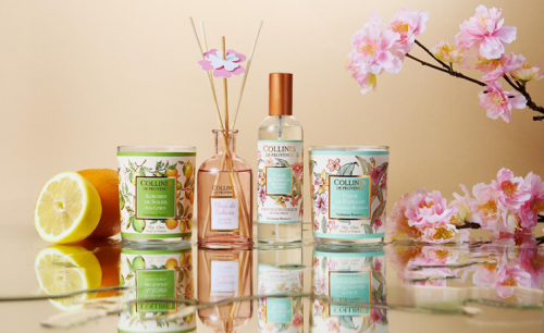 Preview: Collines de Provence Kerze Thaiti-Gardenie 180g