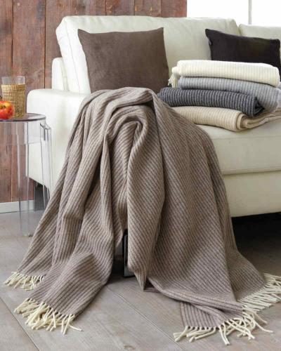 D&T Wolldecke Toscana LW Decke Nougat
