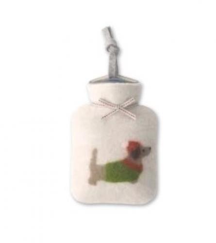 Dorothee Lehnen Miniwärmflasche Weihnachtsdackel peyote, cactus