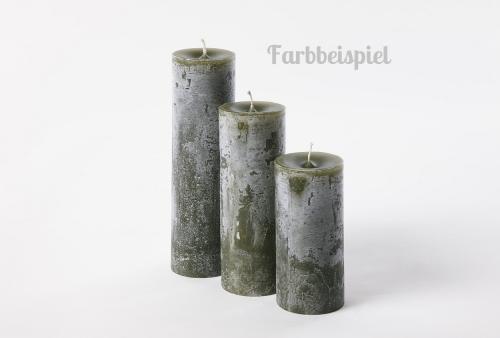 Dekocandle Cylinder Kerze Dark Green