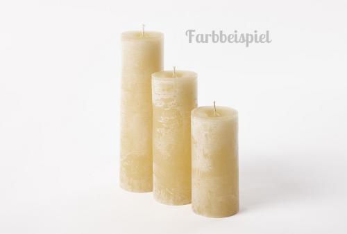 Dekocandle Cylinder Kerze Sand 5,7cm x 10cm