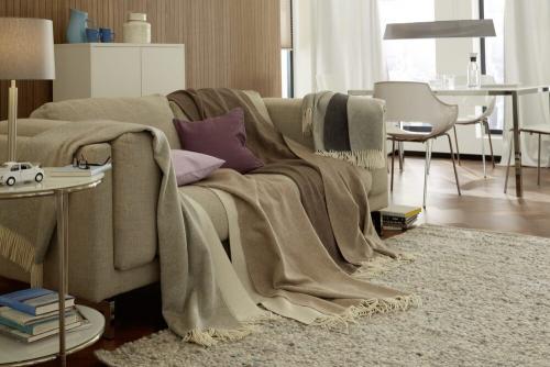 D&T Wolldecke Doppio grau anthrazit