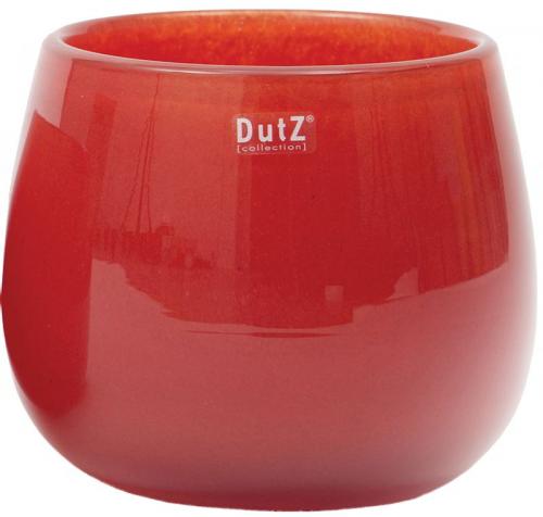 DutZ Collection Vase Pot Rot mundgeblasen