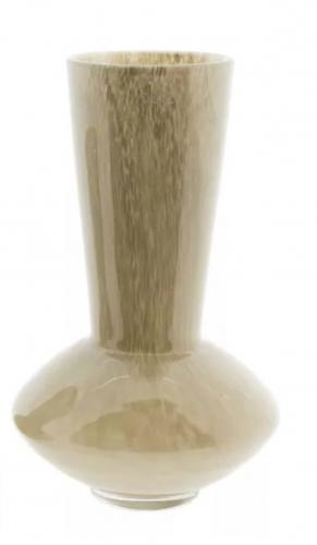 Preview: Handgefertigte Vase aus Glas Loflo, Aesthetic Flower Vase Taupe, Luxus Wohnaccessoires DutZ
