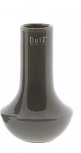 Preview: Handgefertigte Vase aus Glas 19cm, Aesthetic Flower Vase Taupe, Luxus Wohnaccessoires DutZ, Dekovase Taupe 2.0