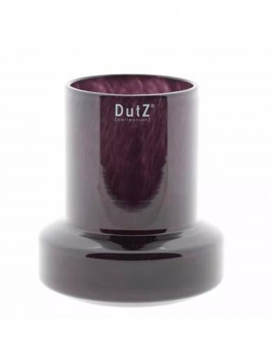 DutZ Vase Sharpo mini Plum, DutZ Mini Glasvase pflaume H16 D14, Kleine handgefertigte Glasvase, Exklusive Deko Vase beerenton