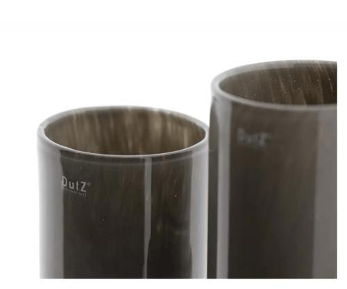 Preview: Handgefertigte Vase aus Glas, Aesthetic Flower Vase Taupe, Luxus Wohnaccessoires DutZ