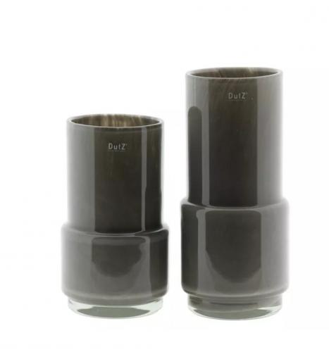 Preview: Handgefertigte Vase aus Glas, Aesthetic Flower Vase Taupe, Luxus Wohnaccessoires DutZ