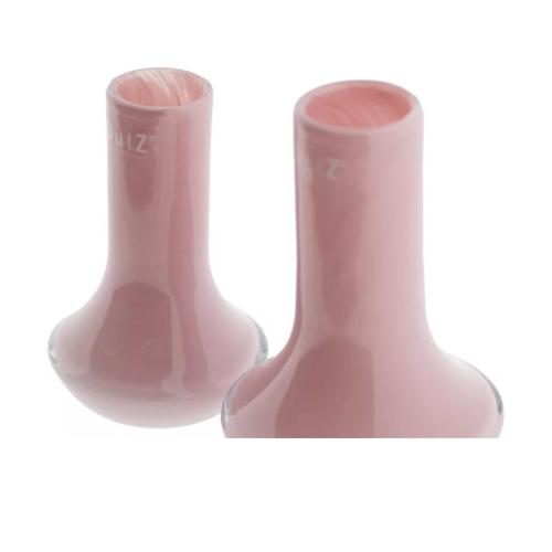 Preview: DutZ Vase Marco Rose in zwei Größen mit 16 und 19 cm Höhe und eleganter Glasoberfläche