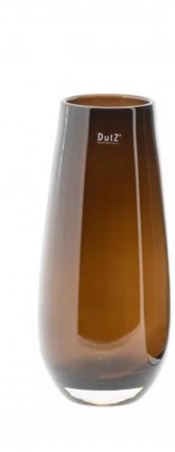 DutZ Vase Robert Smoky Brown, DutZ Glasvase H38 D18, Große DutZ Vase rauchbraun,