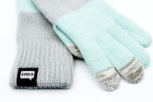 Preview: Evolg Handschuhe 2tone Ice Green Gray