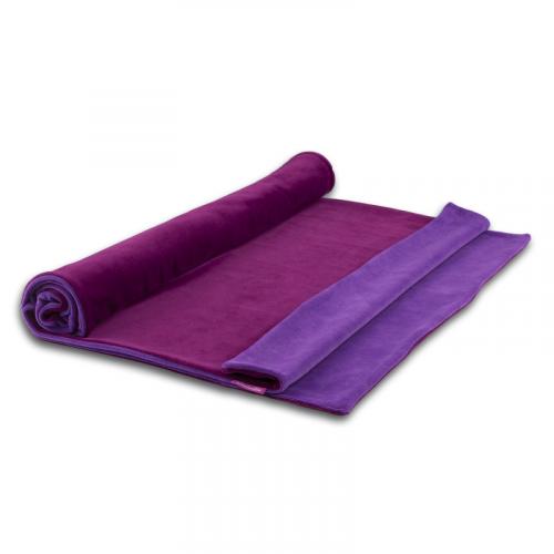 farbenfreunde Nicky Yoga Mattentuch 70x180cm brombeer