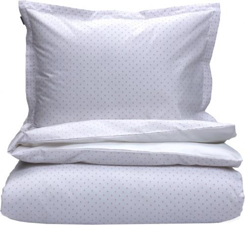 GANT Bettdeckenbezug Dobby Dot White/Grey, Schoen, Kuschelig, Weich