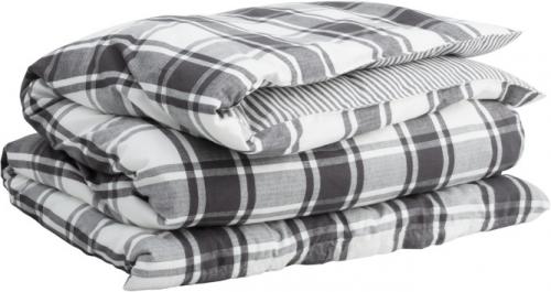 Gant Flannel Check Bettdeckenbezug Marine