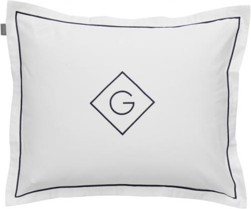 Gant Home Satin G Kissenhülle Marine, wunderschoen, kuscheligweich