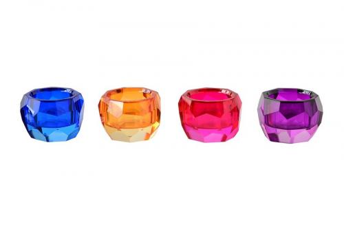 Gift Company Palisades Teelichthalter 4er Set pink/lila/orange/blau
