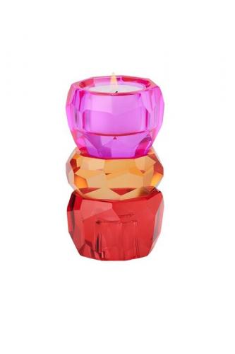 Gift Company Palisades Kristallglas Kerzen-/Teelichthalter, schick, modern, neu