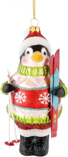 Gift Company Hänger Pinguin Skifahrer