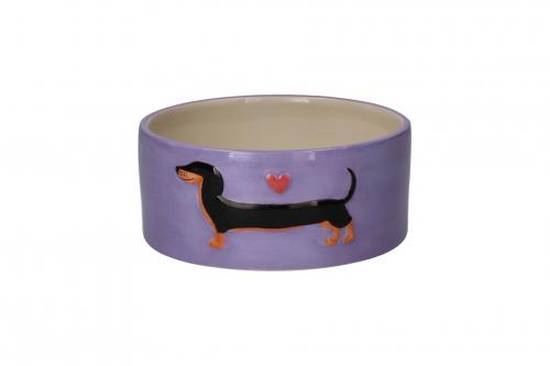 Gift Company Futternapf S Motiv Dackel lila