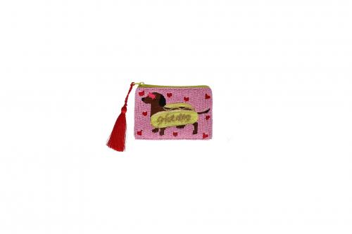 Gift Company Elodie, Kosmetiktasche XS Hot Dog, Mini Schminktäschchen rosa, kleines Täschchen Handtasche,