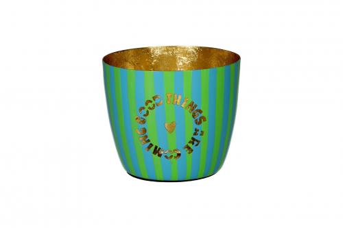 Madras, GiftCompany, schoen, Windlicht, modern, gruen, gold, good