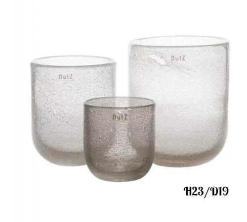 DutZ Flowervase Clearbubbles H 23 / D 19