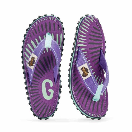 Preview: Nachhaltige Gumbies Original Blueberry Burst Sandalen mit ergonomischem Fußbett