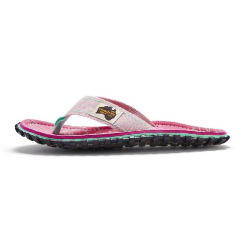 Preview: Nachhaltige Gumbies Blush Hibiscus Sandalen mit ergonomischem Fußbett