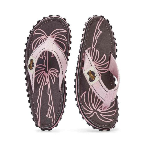 Preview: Bequeme Gumbies Palm Leaf Pink Sandalen für Urlaub und Freizeit