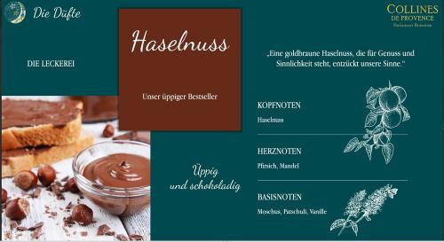 Collines de Provence Kerze Haselnuss 180g