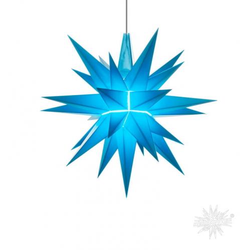 Herrnhuter LED Stern A1e klein für den Innenbereich Blau