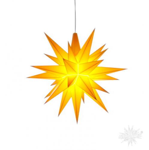 Herrnhuter LED Stern A1e klein für den Innenbereich Gelb