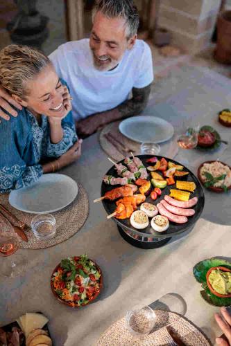 Minimalistischer hoefats CIRCLE 35 Tischgrill im modernen Design