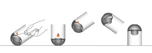 Preview: höfats Gravity Candle Windlicht M90