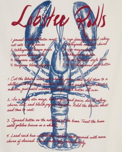Lexington Lobster Rolls Organic Cotton Kitchen Towel