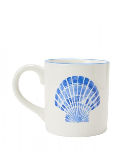 Lexington Stoneware Mug Mussels White,Blue