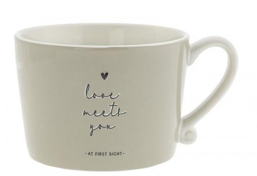 Bastion Collection Tasse White/Love meets you Titane