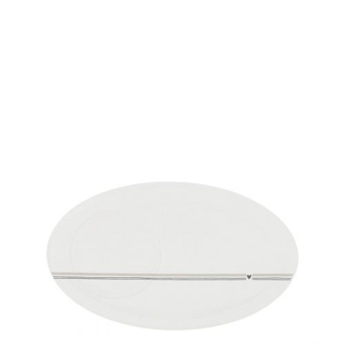 Bastion Collection Espresso Plate two Stripes