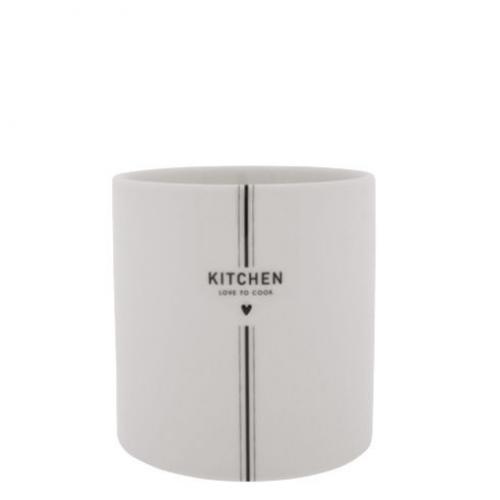 Bastion Collections Untensil Jar White Cooking in White, wunderschoen