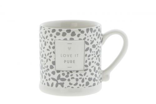 Bastion Collections Espressotasse White/Love it pure Grey, wunderschoen