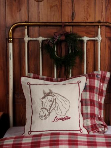 Lexington Kissenhülle Horse Organic Cotton Velvet