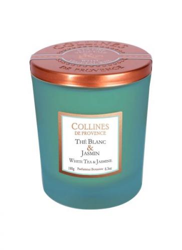 Collines de Provence Kerze Weißer Tee & Jasmin 180g