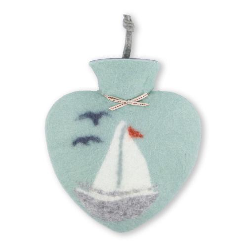 Dorothee Lehnen Herzwärmflasche Segelbootmotiv, iceberg