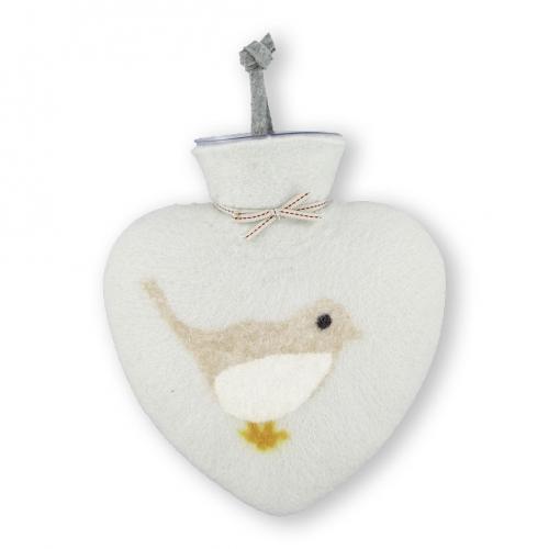 Dorothee Lehnen Herzwärmflasche Wintervogelmotiv, pelican