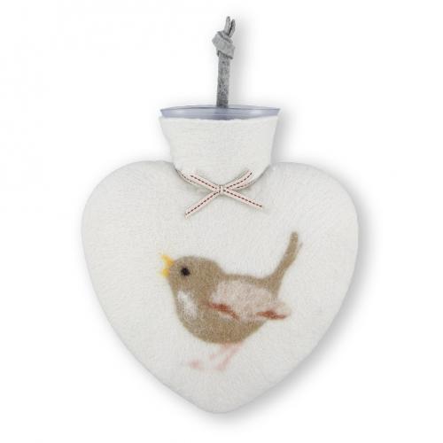 Dorothee Lehnen Herzwärmflasche Zaunkönigmotiv, pelican