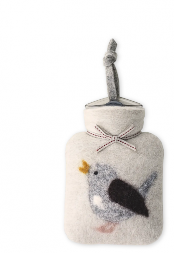 Dorothee Lehnen Miniwärmflasche Zaunkönig peyote