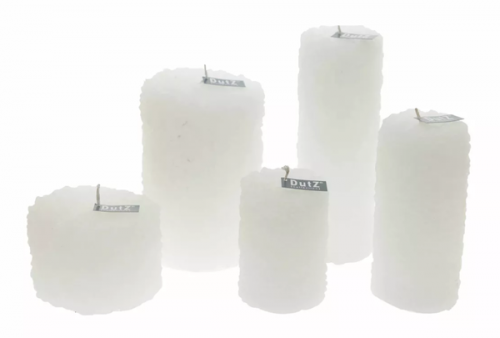 DutZ Vase Candle Ice White, wunderschoen, weiß, Ice