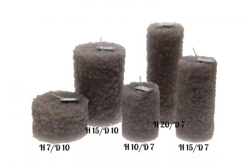 DutZ Vase Candle Ice Lightgrey H 7 cm / D 10 cm, modern, schick, Groeßen