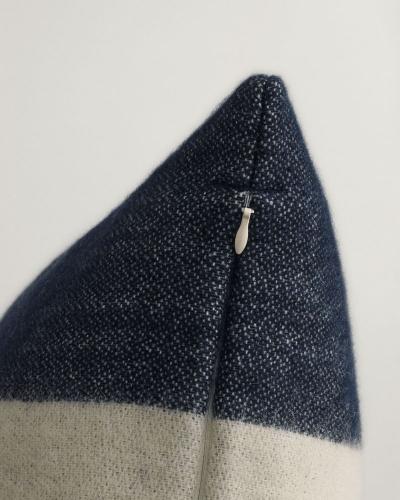 Gant Kissenhülle Stripe Wool Evening Blue